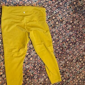 lululemon Mustard Yellow Leggings